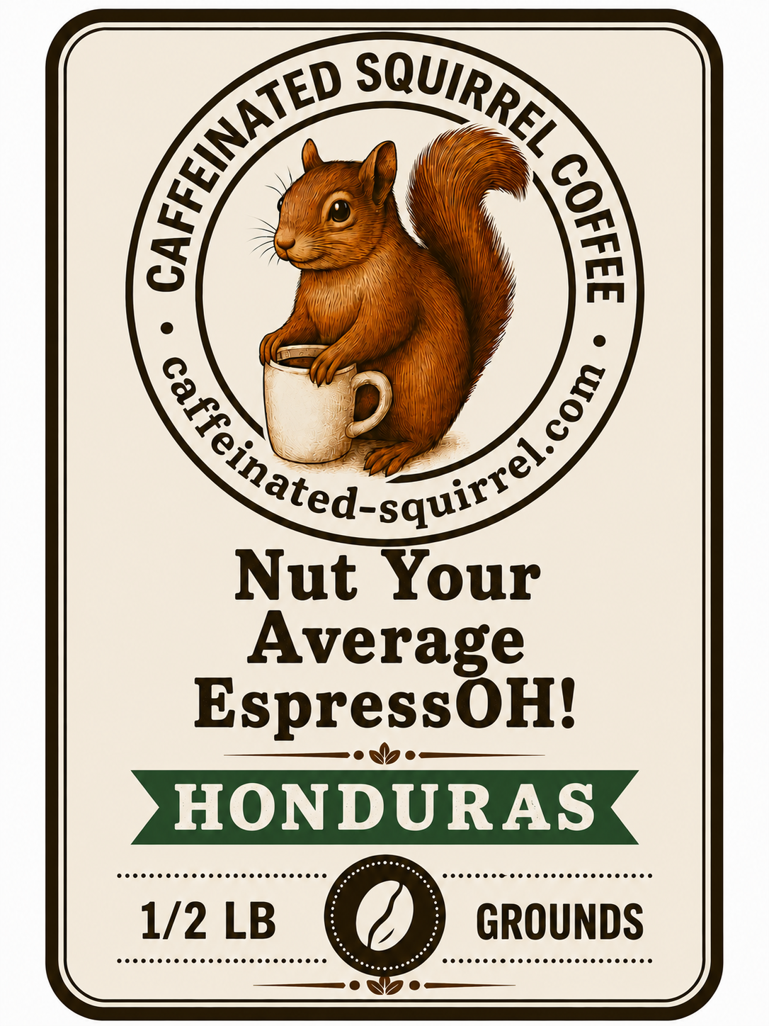 Nut Your Average EspressOH! 1/2 pound GROUNDS